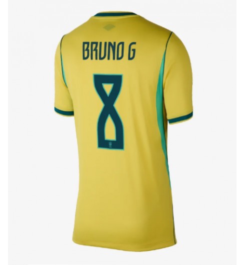 Brasilia Bruno Guimaraes #8 Kotipaita Naisten MM-kisat 2026 Lyhythihainen Brasilia Bruno Guimaraes #8 Kotipaita Naisten MM-kisat 2026 Lyhythihainen